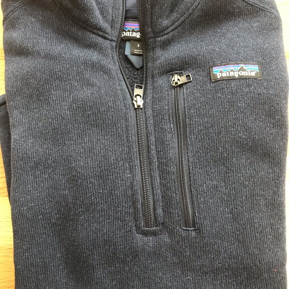 Women’s small Patagonia half zip better sweater fleece navy - Picture 3 of 7